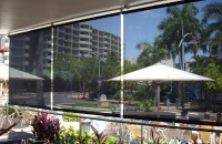 Outlook Mesh Blinds, front view